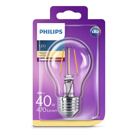 Lâmpada LED Philips E27/4W/230V 2700K