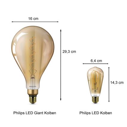 Lâmpada LED Philips E27/5W/230V 2000K - VINTAGE