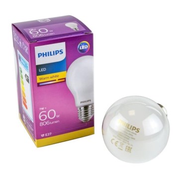Lâmpada LED Philips E27/7W/230V 2700K