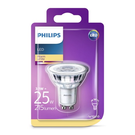 Lâmpada LED Philips GU10/3.1W/230V 2700K