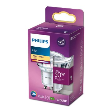 Lâmpada LED Philips GU10/4,6W/230V 2700K