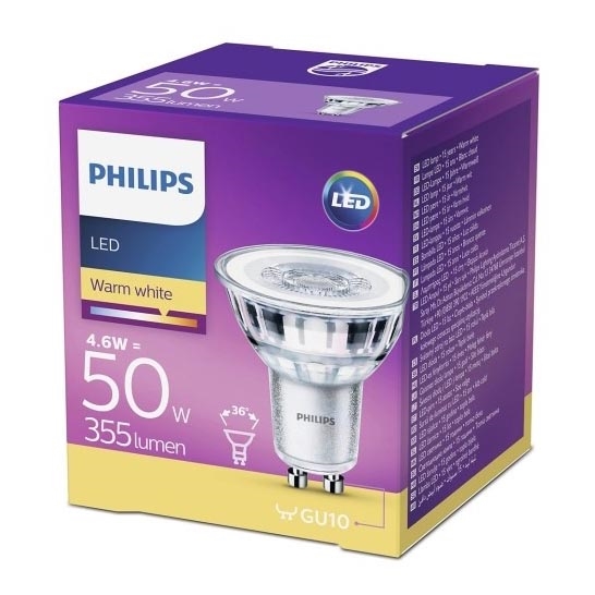 Lâmpada LED Philips GU10/4,6W/230V 2700K