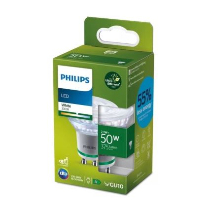 Lâmpada LED Philips PAR16 GU10/2,1W/230V 3000K
