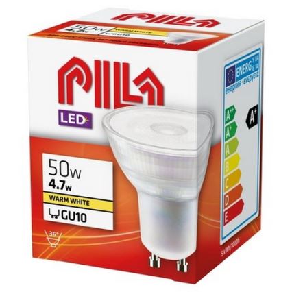 Lâmpada LED Philips Pila PAR16 GU10/4,7W/230V 2700K