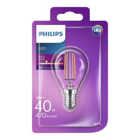 Lâmpada LED Philips VINTAGE P45 E14/4W/230V 2700K