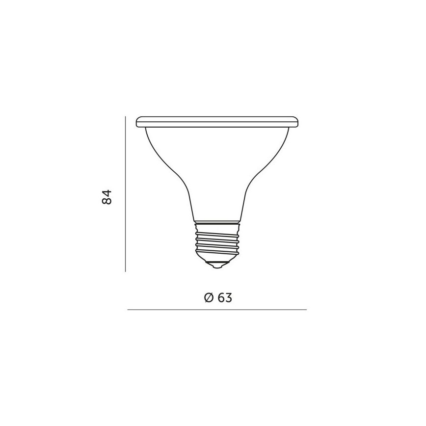 Lâmpada LED para crescimento de plantas PLANTY E27/7W/230V 1200K branca