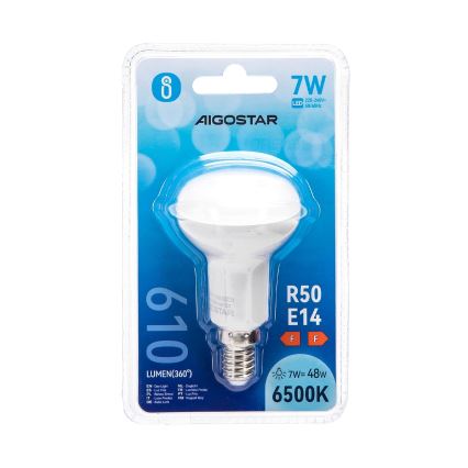 Lâmpada LED R50 E14/7W/230V 6500K - Aigostar