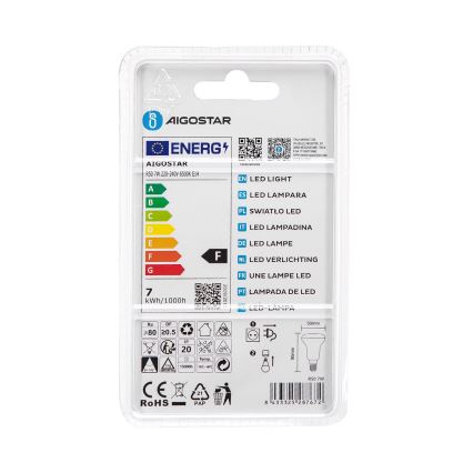 Lâmpada LED R50 E14/7W/230V 6500K - Aigostar