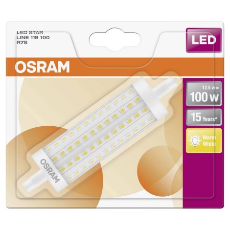 Lâmpada LED R7s/12,5W/230V 2700K - Osram 118 mm