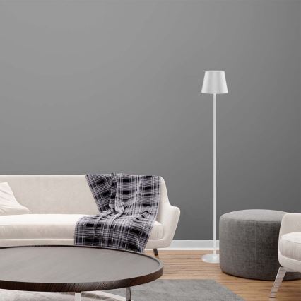 Lâmpada de pé recarregável LED dimmerizável 3 em 1 LED/4W/5V 4400 mAh 3000K IP54 branca