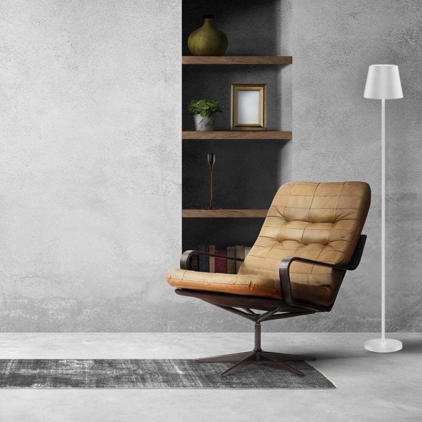 Lâmpada de pé recarregável LED dimmerizável 3 em 1 LED/4W/5V 4400 mAh 3000K IP54 branca