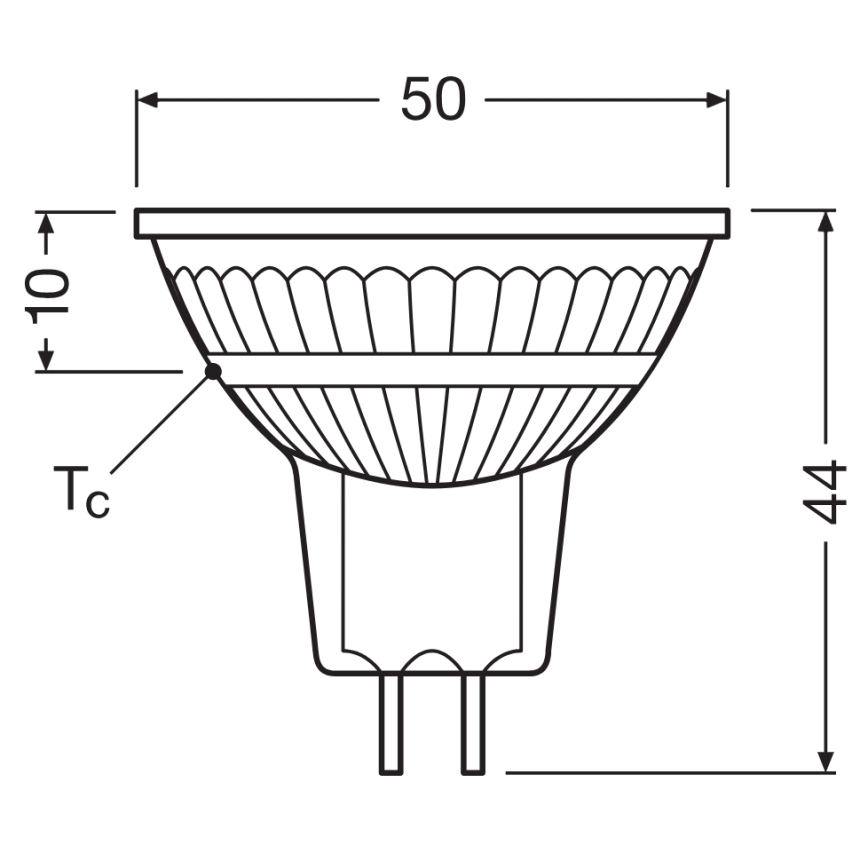 Lâmpada LED reflectora dimerizável MR16 GU5,3/5W/12V 4000K 36° CRI 90 - Osram