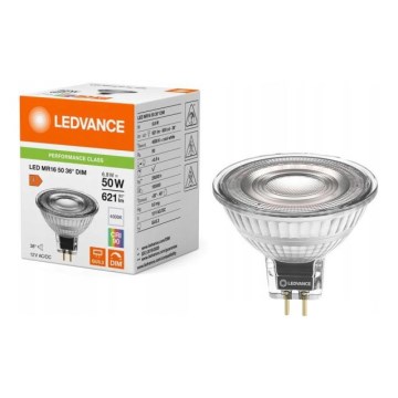 Lâmpada LED refletora dimerizável MR16 GU5,3/6,8W/12V 4000K 36° IRC 90 - Ledvance