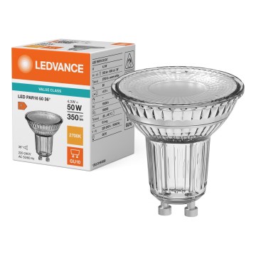 Lâmpada LED refletora PAR16 GU10/4,3W/230V 2700K 36° - Ledvance