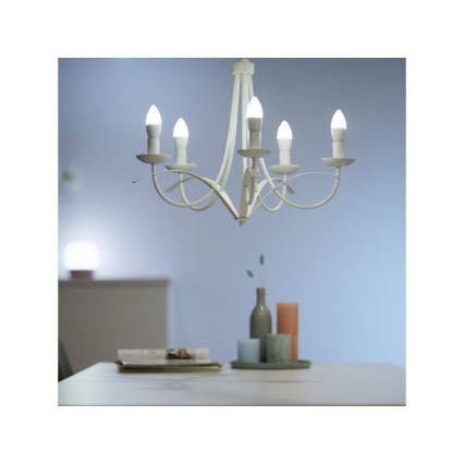 Lâmpada LED regulável C37 E14/4,9W/230V 2700-6500K CRI 90 Wi-Fi - WiZ