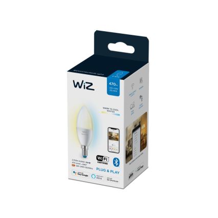 Lâmpada LED regulável C37 E14/4,9W/230V 2700-6500K CRI 90 Wi-Fi - WiZ