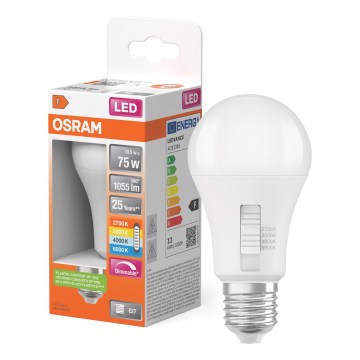 Lâmpada LED regulável CLASSIC A60 E27/10,5W/230V 2700/3000/4000/6500K - Osram