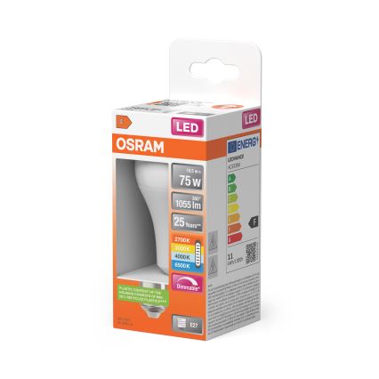 Lâmpada LED regulável CLASSIC A60 E27/10,5W/230V 2700/3000/4000/6500K - Osram