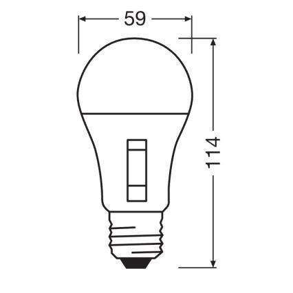 Lâmpada LED regulável CLASSIC A60 E27/8,8W/230V 2700/3000/4000/6500K - Osram