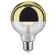 Lâmpada LED regulável com uma tampa esférica espelho GLOBE G95 E27/6,5W/230V 2700K dourada - Paulmann 28675