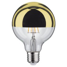 Lâmpada LED regulável com uma tampa esférica espelho GLOBE G95 E27/6,5W/230V 2700K dourada - Paulmann 28675