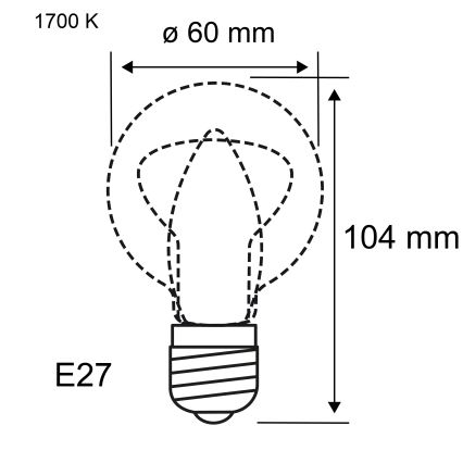 Lâmpada LED regulável FILAMENT E27/6W/230V 1700K - Paulmann 28522