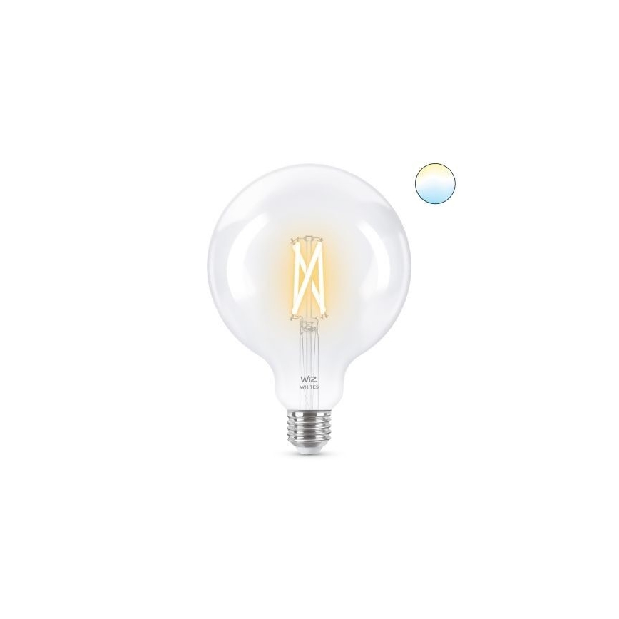 Lâmpada LED Regulável FILAMENT G125 E27/7W/230V 2700-6500K CRI 90 Wi-Fi - WiZ