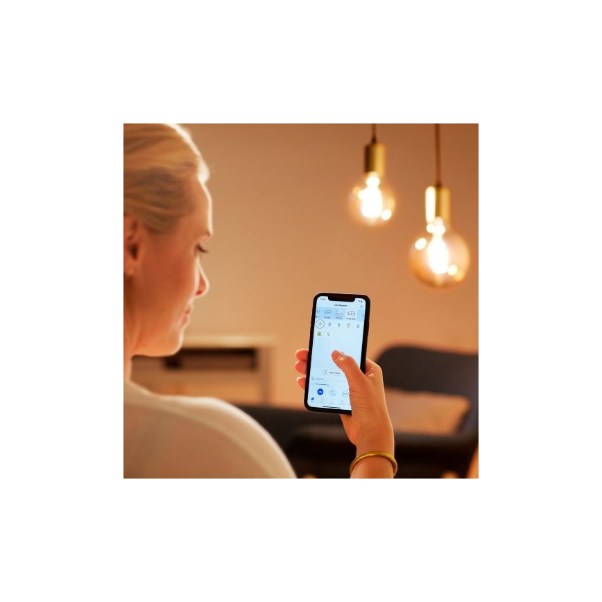 Lâmpada LED Regulável FILAMENT G200 E27/6,5W/230V 2700-6500K CRI 90 Wi-Fi - WiZ