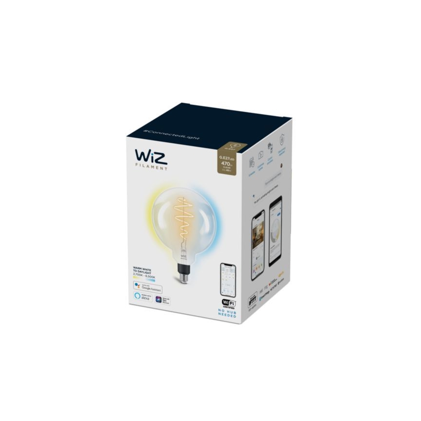 Lâmpada LED Regulável FILAMENT G200 E27/6,5W/230V 2700-6500K CRI 90 Wi-Fi - WiZ