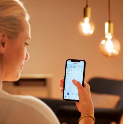 Lâmpada LED Regulável FILAMENT G95 E27/6,7W/230V 2700-6500K CRI 90 Wi-Fi - WiZ