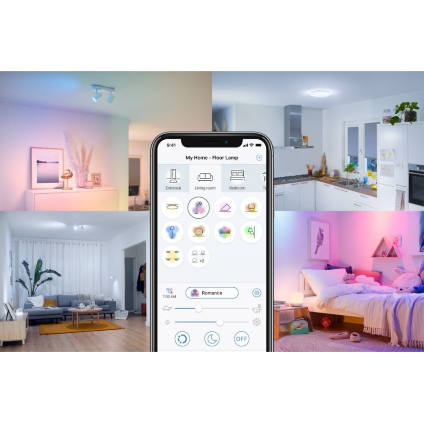 Lâmpada LED Regulável FILAMENT G95 E27/6,7W/230V 2700-6500K CRI 90 Wi-Fi - WiZ