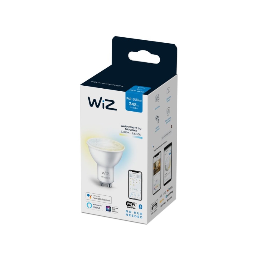 Lâmpada LED regulável PAR16 GU10/4,7W/230V 2700-6500K CRI 90 Wi-Fi - WiZ