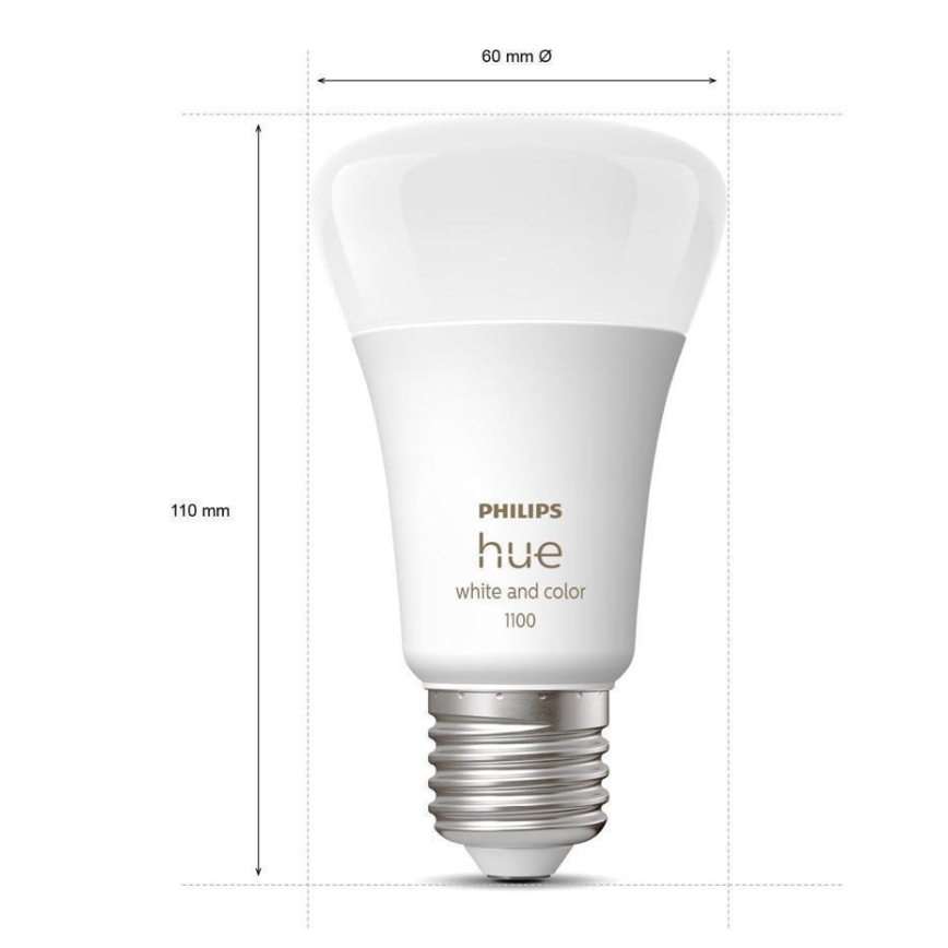 Lâmpada LED dimerizável Philips Hue White and Color Ambiance A60 E27/9W/230V 2000-6500K