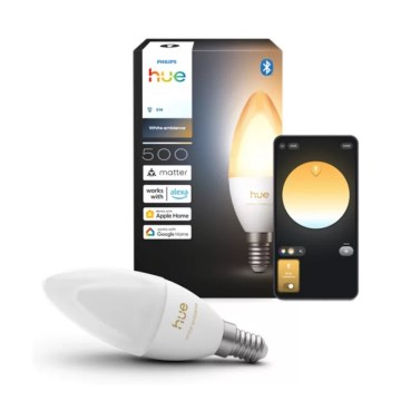 Lâmpada LED regulável Philips Hue White Ambiance B39 E14/3,7W/230V 1000-20000K
