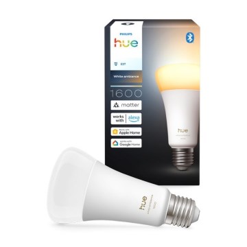 Lâmpada LED regulável Philips Hue WHITE AMBIANCE E27/11,8W/230V 1000-20000K