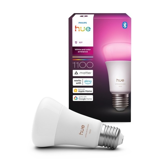 Lâmpada LED regulável Philips Hue WHITE AND COLOR AMBIANCE E27/8,1W/230V 1000-20000K