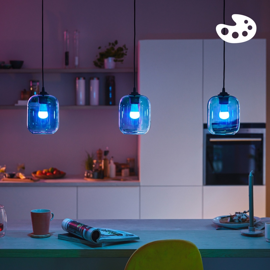 Lâmpada LED RGB dimerizável Philips SMART P45 E14/4,9W/230V 2200-6500K CRI 90