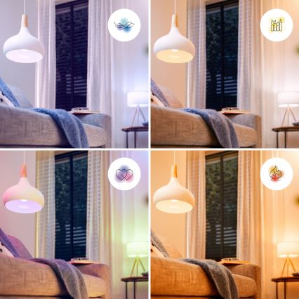 Lâmpada LED RGB dimerizável Philips SMART P45 E14/4,9W/230V 2200-6500K CRI 90