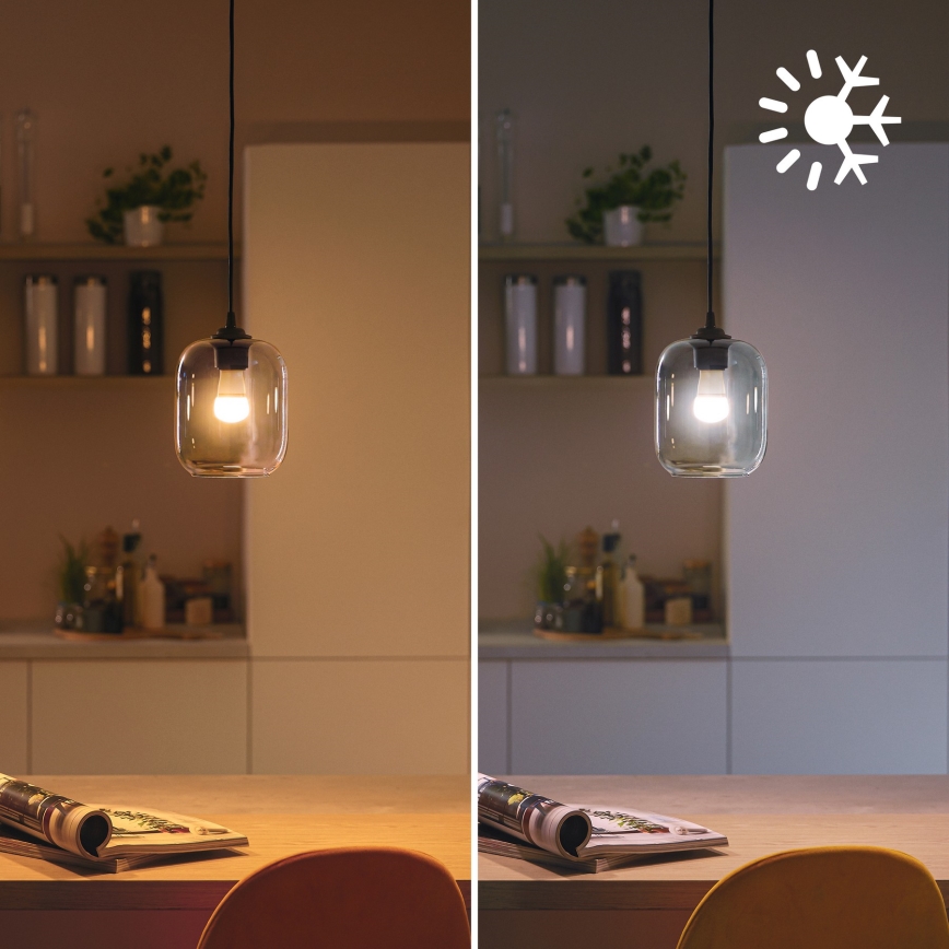Lâmpada LED RGB dimerizável Philips SMART P45 E14/4,9W/230V 2200-6500K CRI 90