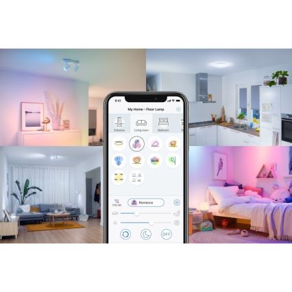 Lâmpada LED regulável FILAMENT ST64 E27/6,7W/230V 2700-6500K CRI 90 Wi-Fi - WiZ