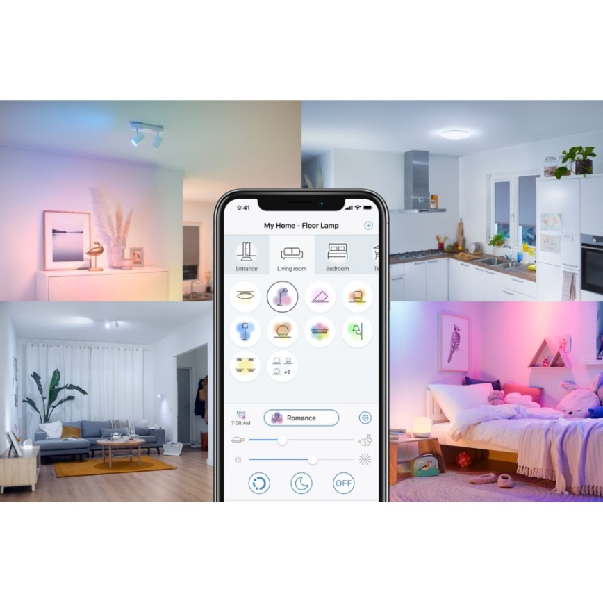 Lâmpada LED regulável FILAMENT ST64 E27/6,7W/230V 2700-6500K CRI 90 Wi-Fi - WiZ