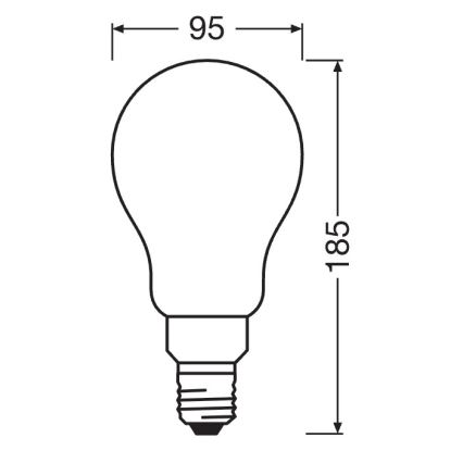 Lâmpada LED regulável STAR E27/24W/230V 4000K - Osram