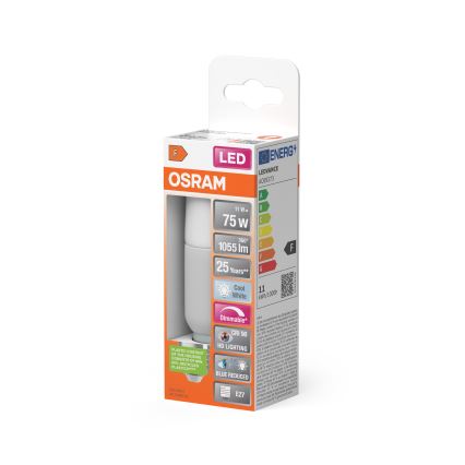 Lâmpada LED regulável STICK E27/11W/230V 4000K IRC 90 - Osram
