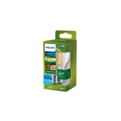 Lâmpada LED regulável ULTRAEFFICIENT VINTAGE Philips A60 E27/2,3W/230V 2700K