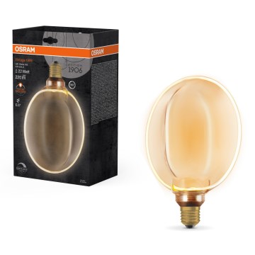 Lâmpada LED regulável VINTAGE E27/4W/230V 1800K dourada - Osram