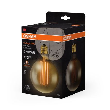 Lâmpada LED regulável VINTAGE FILAMENT E27/5,8W/230V 2200K - Osram