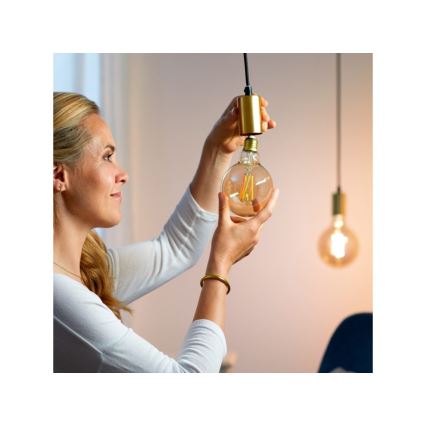 Lâmpada LED regulável VINTAGE FILAMENT G95 E27/6,7W/230V 2000-5000K CRI 90 Wi-Fi - WiZ