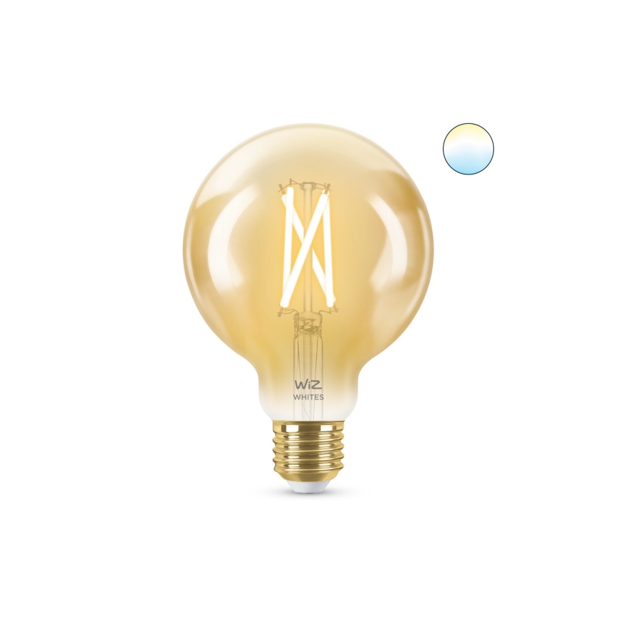Lâmpada LED regulável VINTAGE FILAMENT G95 E27/6,7W/230V 2000-5000K CRI 90 Wi-Fi - WiZ