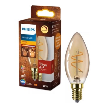 Lâmpada LED regulável VINTAGE Philips B35 E14/3,1W/230V 2200K CRI 90