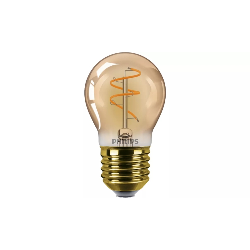 Lâmpada LED regulável VINTAGE Philips P45 E27/2,7W/230V 1800K